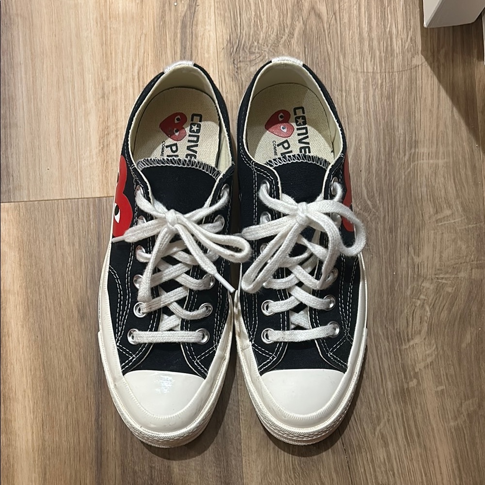 Comme des Garcons PLAY Kids Black Sneakers